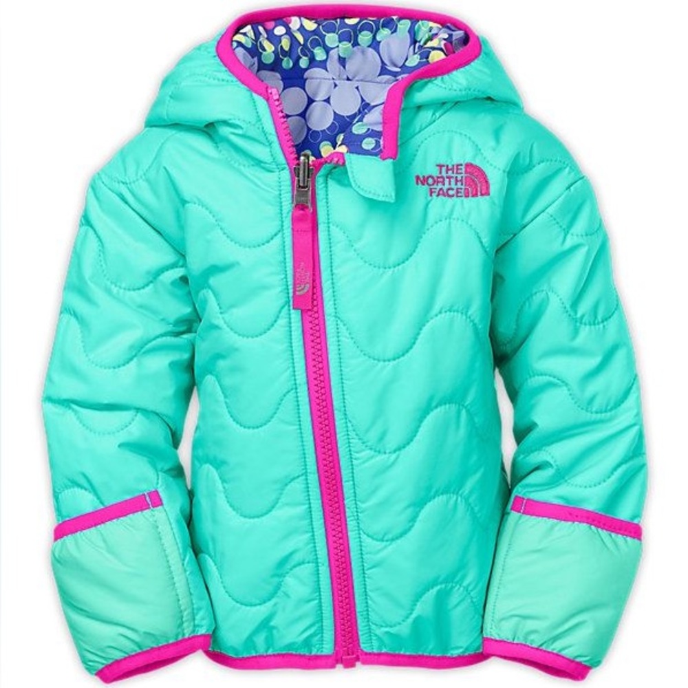 The North Face Perrito reversible Puff Jacket with Pink Trim